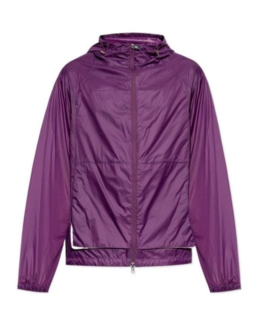 Moncler Purple Lamo Zip-Up Hooded Jacket for men