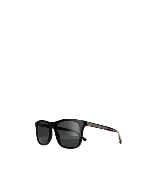 Gucci Black Eyewear Rectangle Frame Sunglasses for men