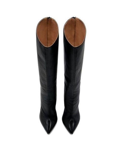Maison Margiela Black Tabi Claw Plexi Long Boots