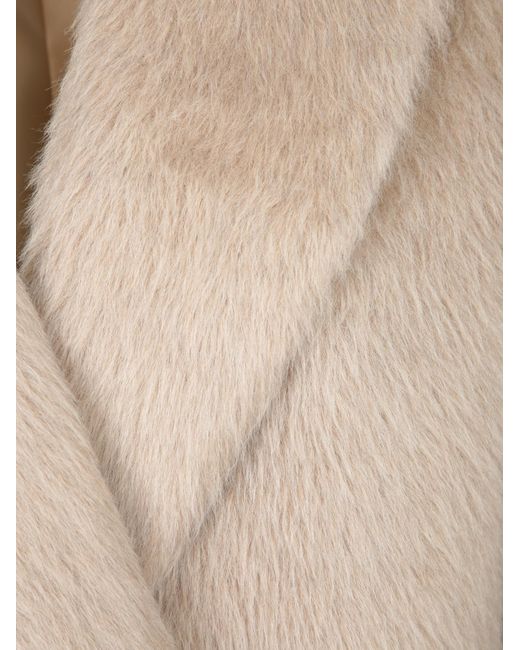 Tagliatore Natural Double-Breasted Alpaca Coat