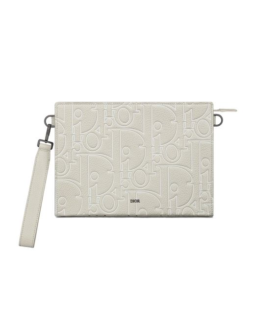 Dior White A5 Triangle Pouch for men
