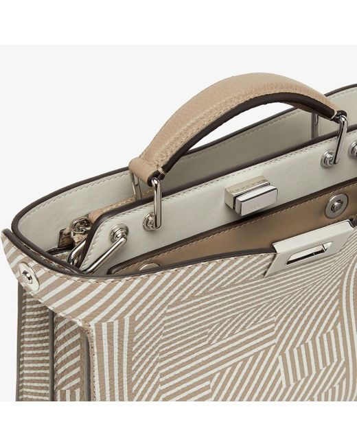 Fendi Metallic Peekaboo Iseeu Mini Tote Bag for men