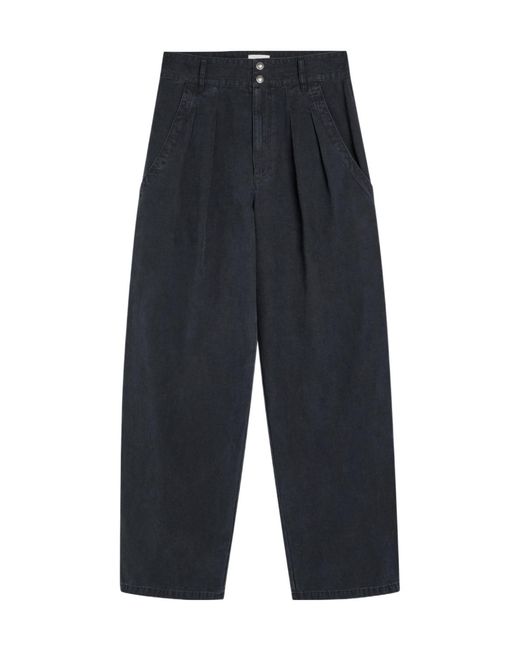 Isabel Marant Blue Nadine Wide-Leg Trousers