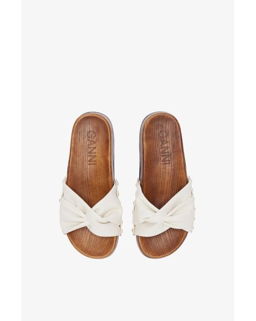 Ganni White Tia Fairy Clogs