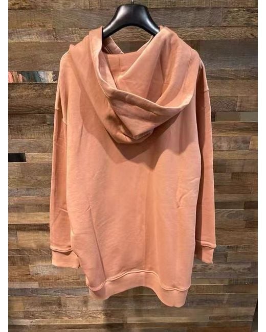 Max Mara Pink Logo-Print Long Hoodie