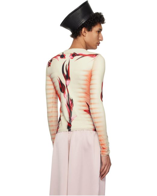 Jean Paul Gaultier Double-Layered Printed Top