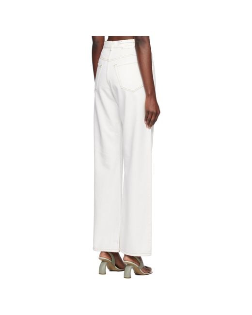 Dries Van Noten White Peyton Denim