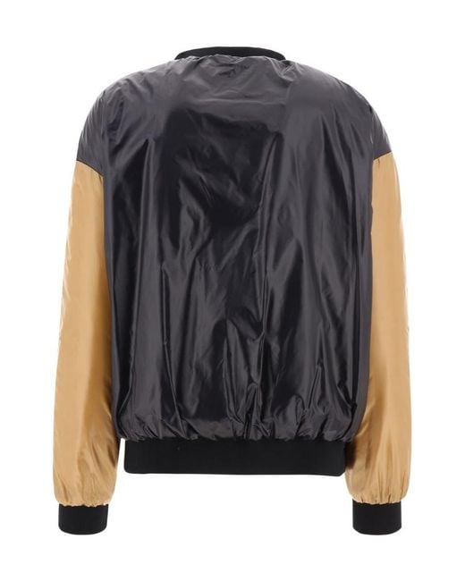 Herno Pink Flower Printed Padded Bomber Jacket