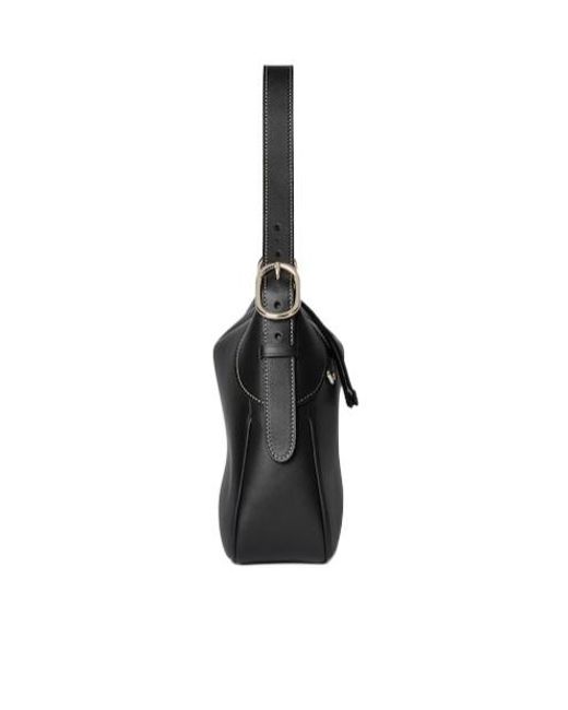 Gucci Black Gg Emblem Medium Shoulder Bag