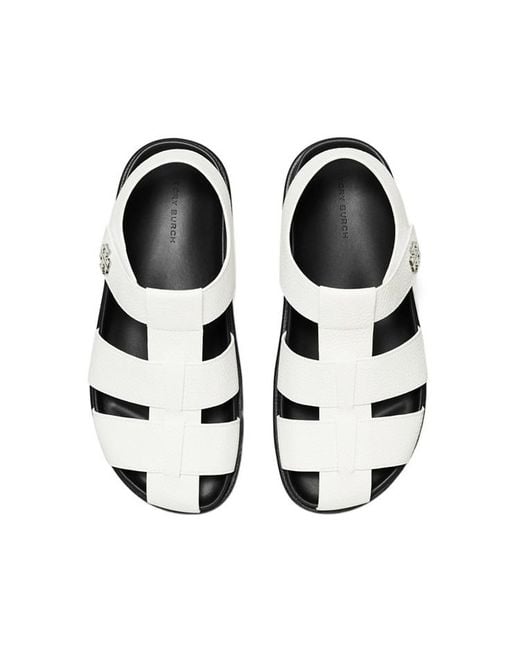 Tory Burch Black Kira Sport Fisherman Sandals