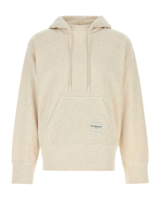 Givenchy White Vintage Double Collar Hoodie for men