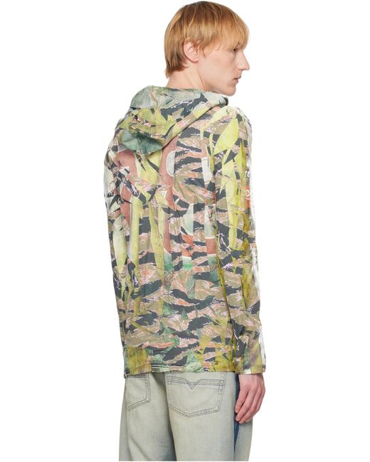 DIESEL White T-Gillis Hoodie for men