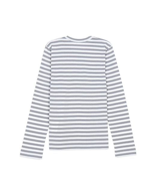 Comme des Garçons Gray Long-Sleeved T-Shirt