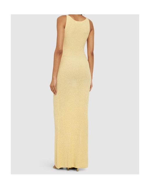 AYA MUSE Metallic Sleeveless Long Dress