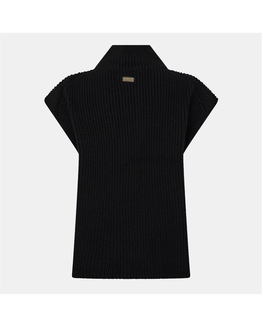 Barbour Black Half-Zip Sweater