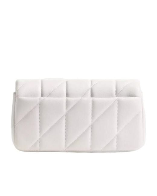 COACH White Tabby Quilted Leather Shoulder Bag