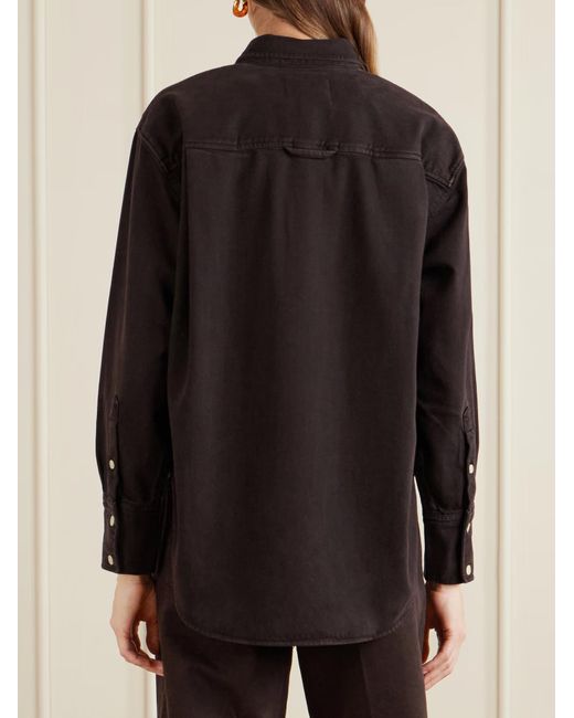 Citizens of Humanity Black Carter Organic Cotton And Lyocell-Blend Twill Shirt