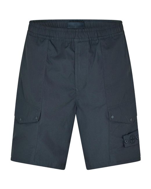Stone Island Blue Versatile Windproof Waterproof Shorts for men