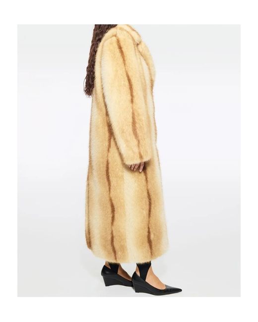 Stand Studio Natural Nora Gradient Effect Buttoned Coat