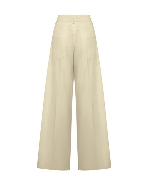 Sportmax White Regular & Straight Leg Pants