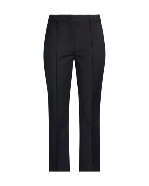 Sportmax Black Simple Straight-Leg Trousers
