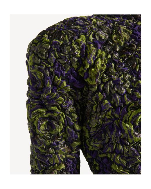 Balmain Black Cloqué Jacquard Dress