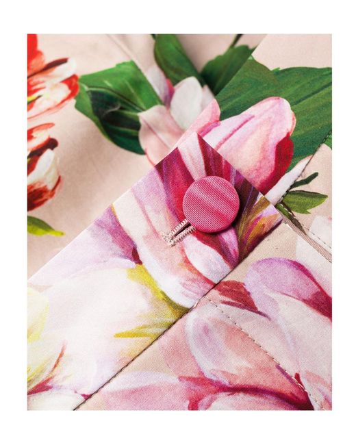 Dolce & Gabbana Multicolor Floral Print Shorts