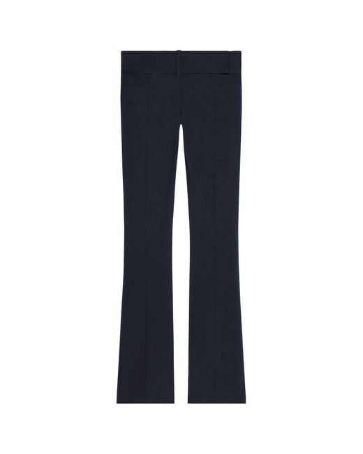 Courreges Blue Belted Flared Pants