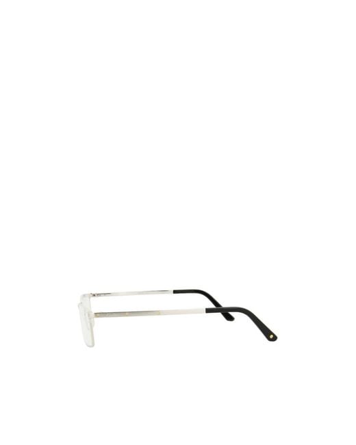 Cartier White Rectangular Frame Glasses for men