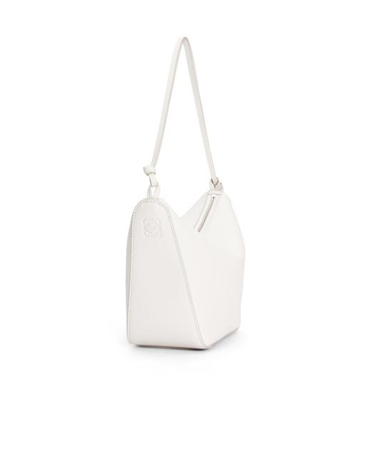 Loewe White Hammock Mini Hobo Bag