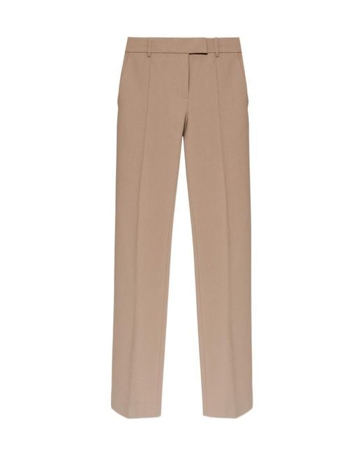 Helmut Lang Natural Straight-Leg Tailored Trousers