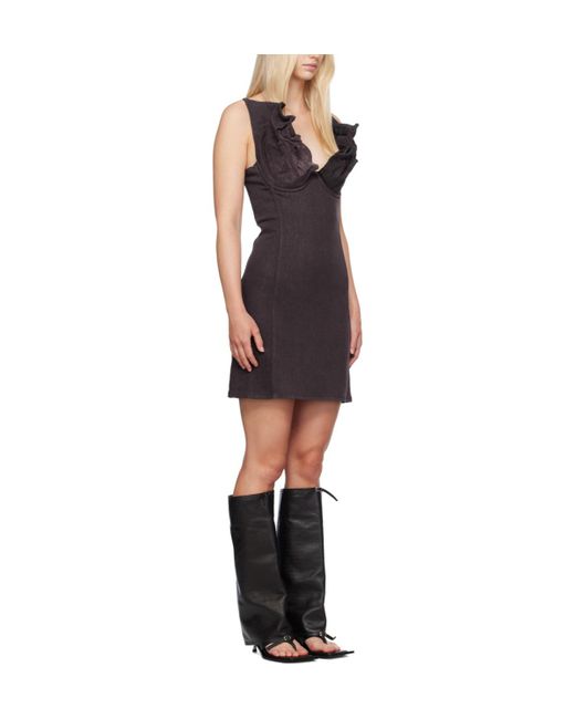 Y. Project Multicolor Denim Mini Dress