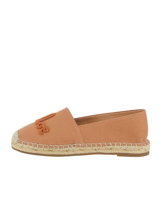 Chloé Brown Front Logo Loafers