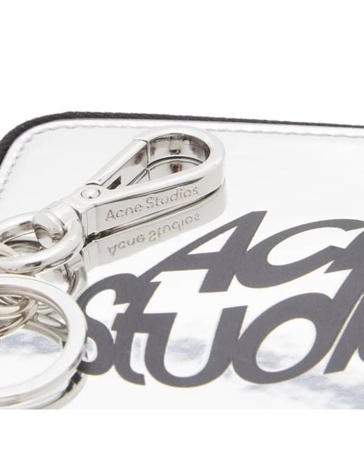 Acne White Zipper Wallet for men