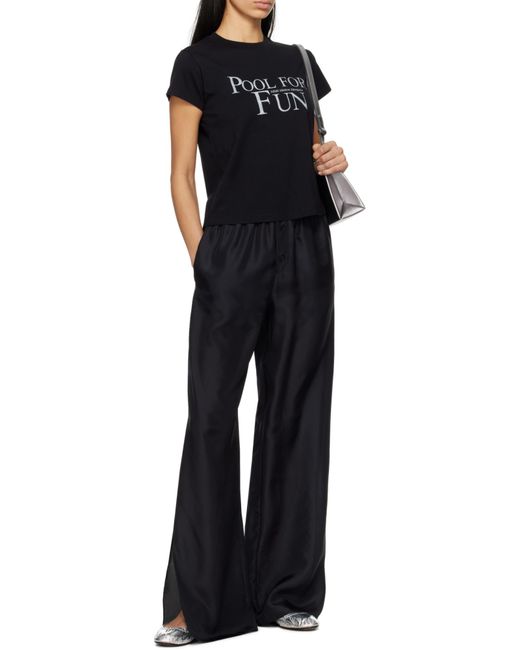 MM6 by Maison Margiela Black Pool Print T-Shirt