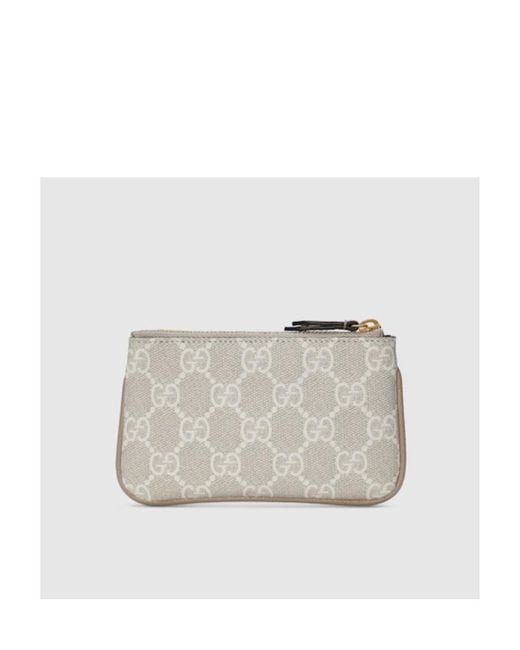 Gucci White Ophidia Key Case