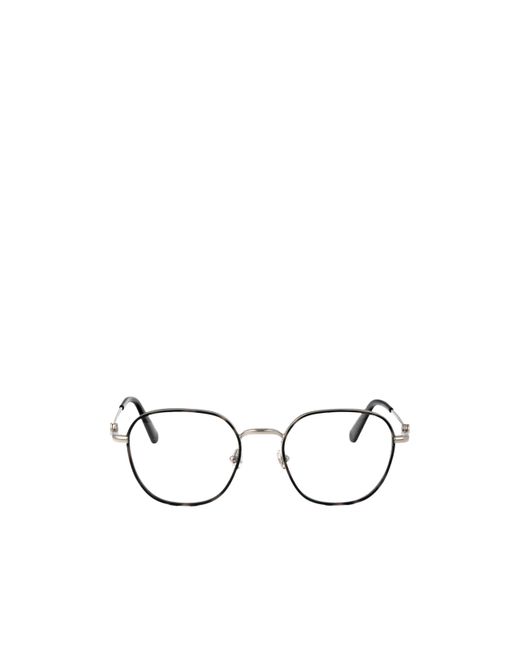 Moncler Metallic Eyewear Pantos Frame Glasses for men