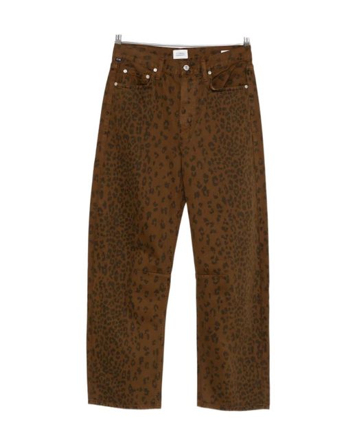 Citizens of Humanity Brown Miro Patterned Jeans