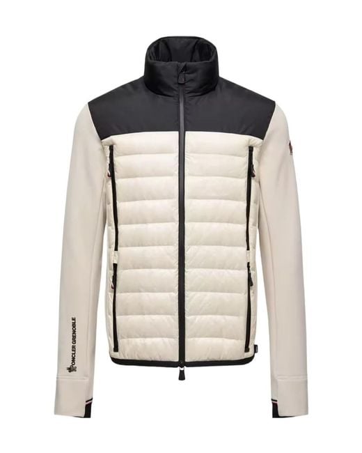 Moncler Black Grenoble Padded Polartec Zip-Up Jacket for men