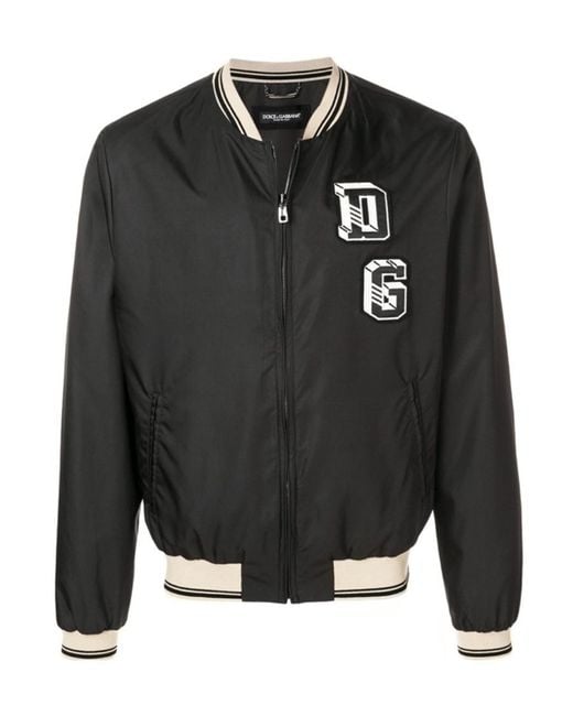 Dolce & Gabbana Black Techno Cloth Casual Jacket for men