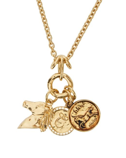 Chloé Metallic Chloé The Chloé Charms Necklace