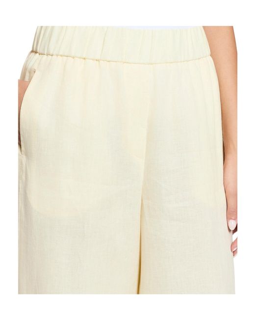 Peserico Natural Wide Leg Palazzo Trousers