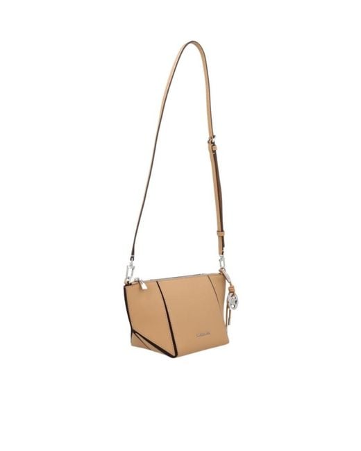 Michael Kors White Single-Shoulder Bag With Adjustable Strap