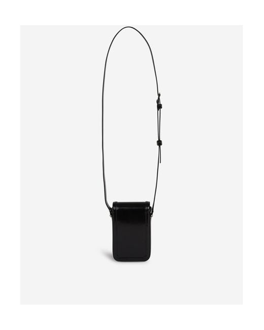 Saint Laurent White Logo Plaque Foldover Top Shoulder Bag for men