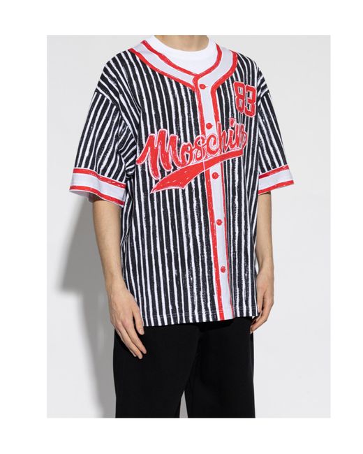 Moschino Red Printed T-Shirt for men