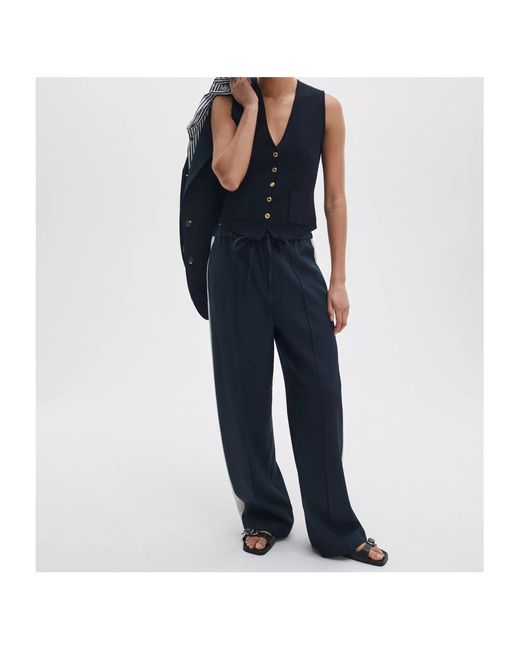 Rag & Bone Blue Single-Breasted Vest
