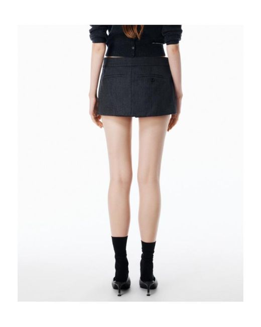 Alexander Wang Black Tailored Mini Skirt
