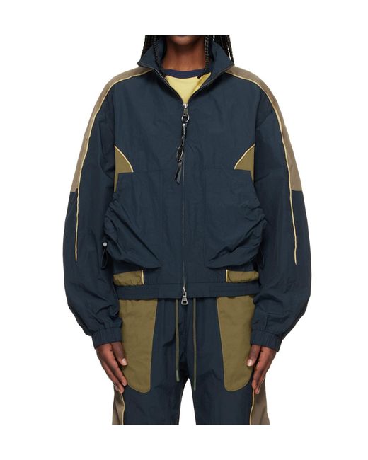 ANDERSSON BELL Blue Patchwork Jacket for men