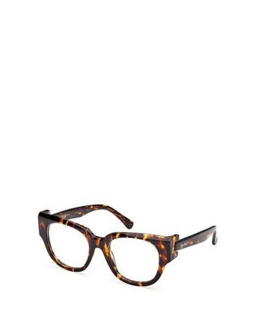 Max Mara Multicolor Round-Frame Glasses