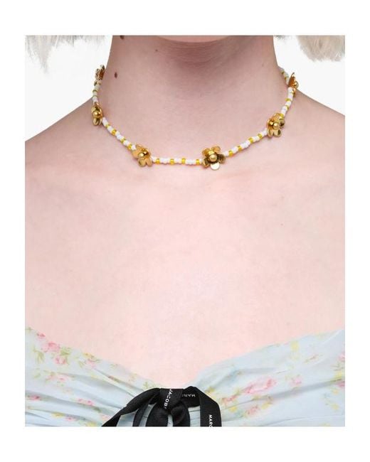 Marc Jacobs Multicolor Daisy Beaded Necklace